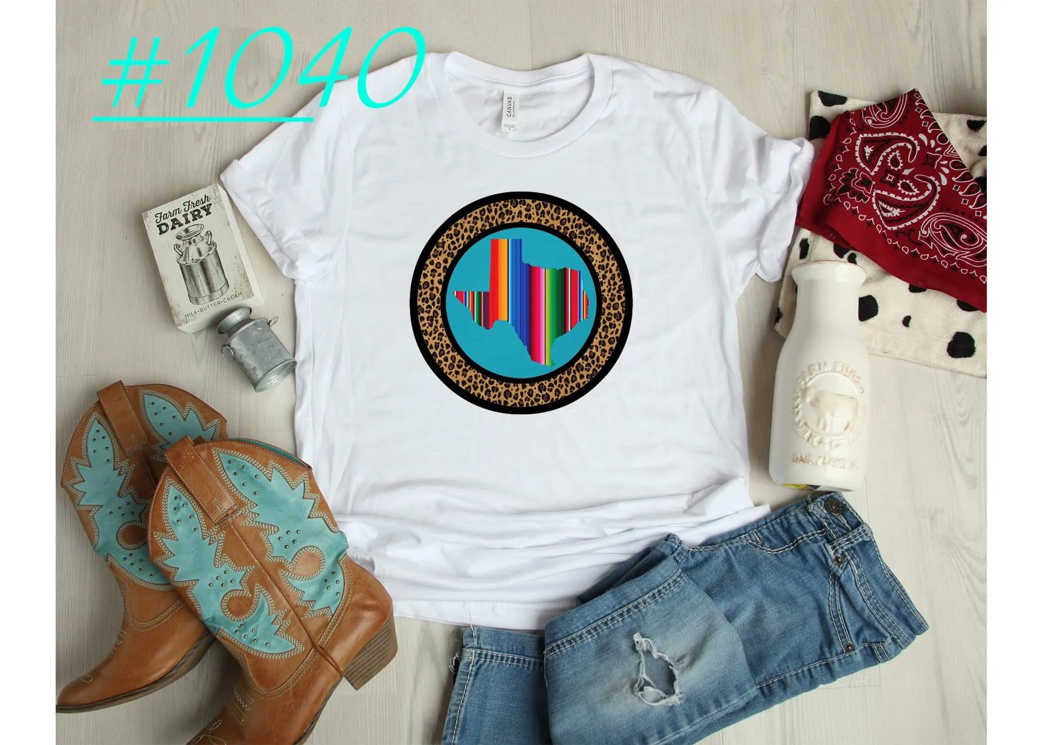 #1040 Leopard Serape Texas