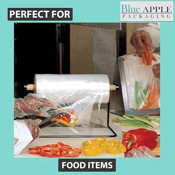 18X30 inches Utility Poly Bags with Twist Ties 0.5 mil HDPE