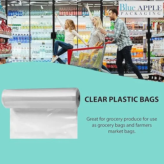 18X30 inches Utility Poly Bags with Twist Ties 0.5 mil HDPE