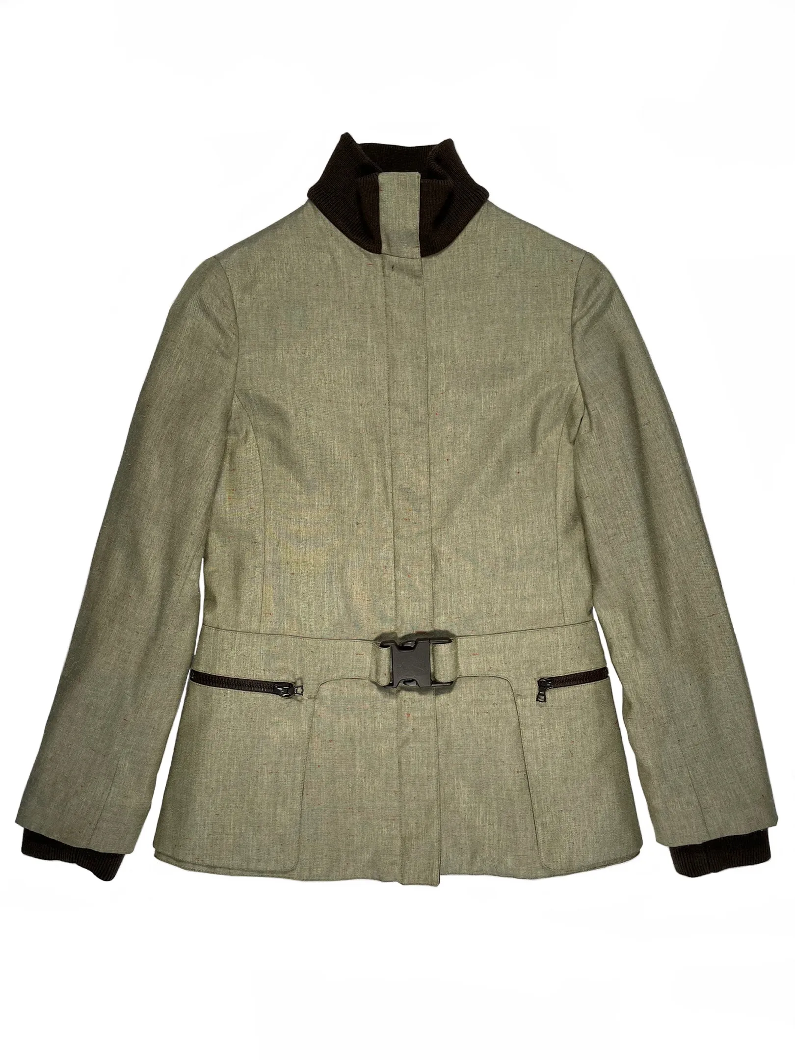 1999 Miu Miu double bag belted jacket