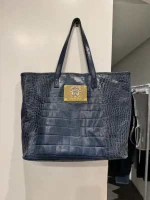 2000s Roberto Cavalli crocodile print bag