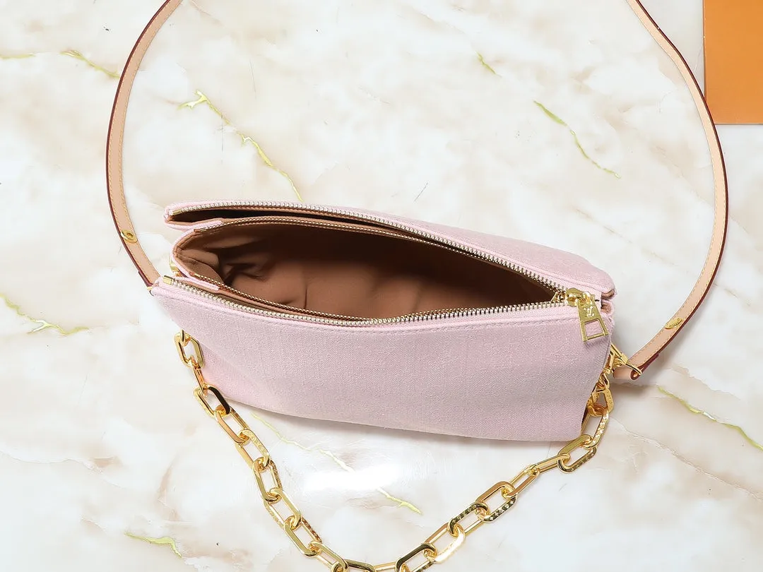 3 Color Chain Strap Crossbody Bag