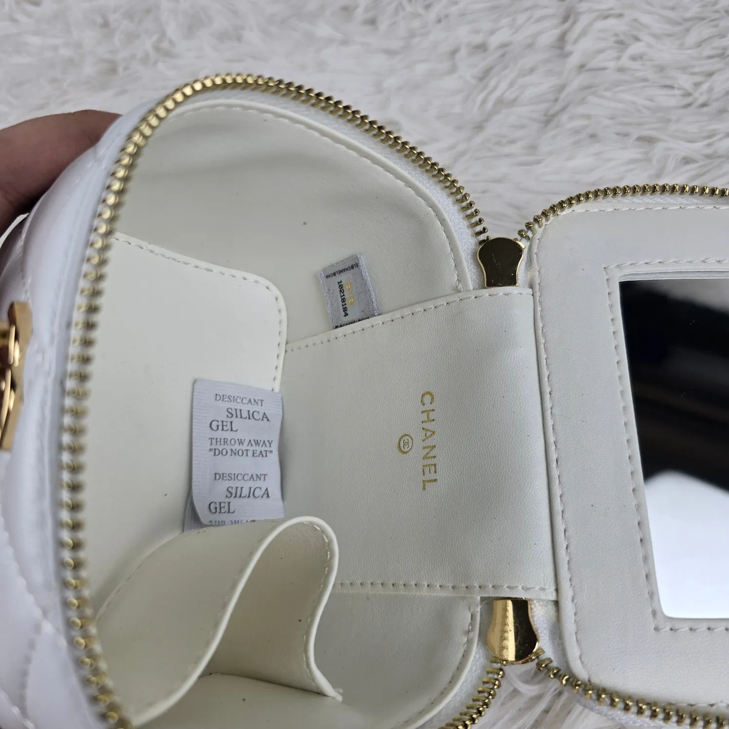 3 Color - Pearl - EmbellishedQuilted Vanity Small Crossbody