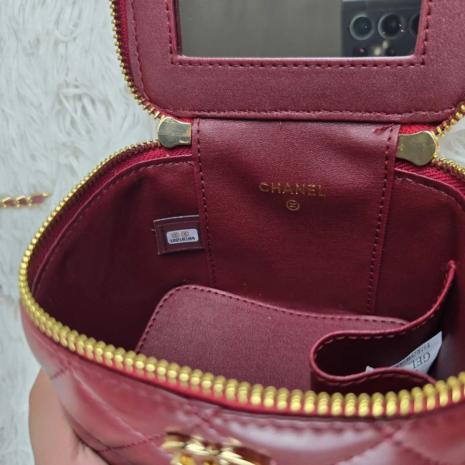 3 Color - Pearl - EmbellishedQuilted Vanity Small Crossbody