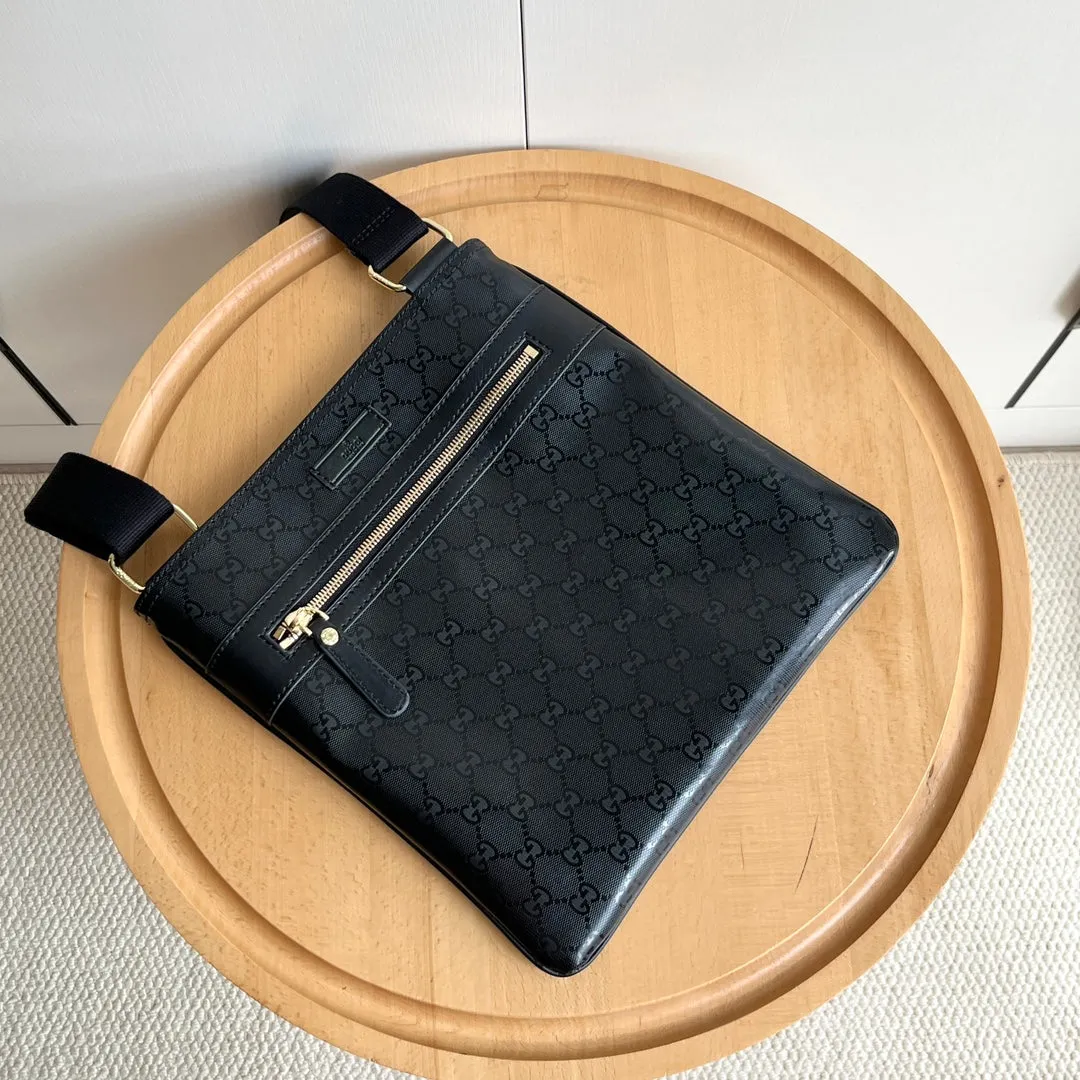 3 Color - Sophisticated Patent Monogram Zippered Crossbody