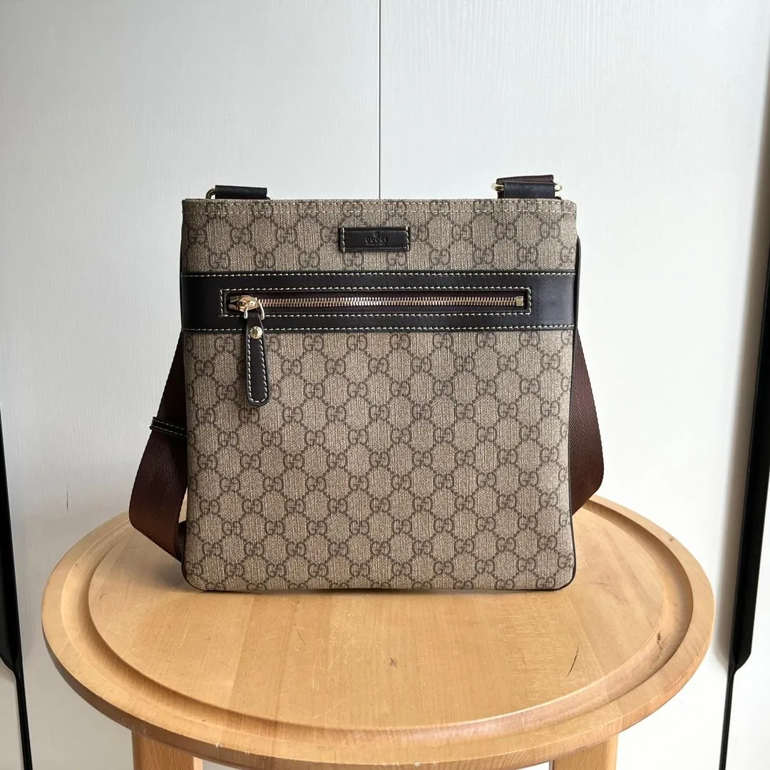 3 Color - Sophisticated Patent Monogram Zippered Crossbody