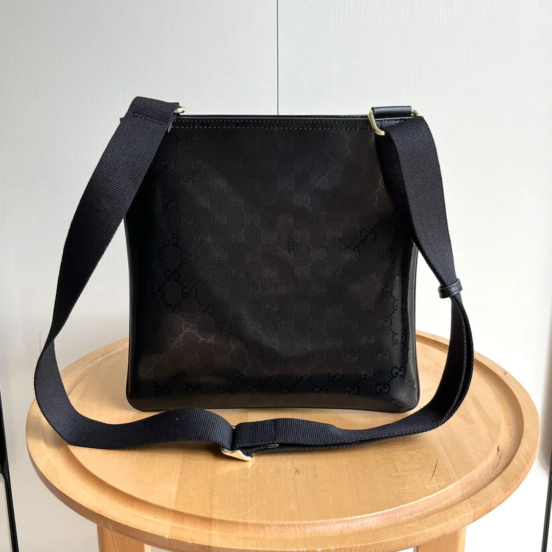 3 Color - Sophisticated Patent Monogram Zippered Crossbody