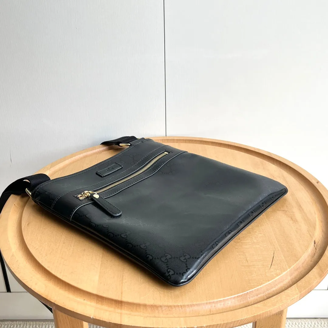 3 Color - Sophisticated Patent Monogram Zippered Crossbody