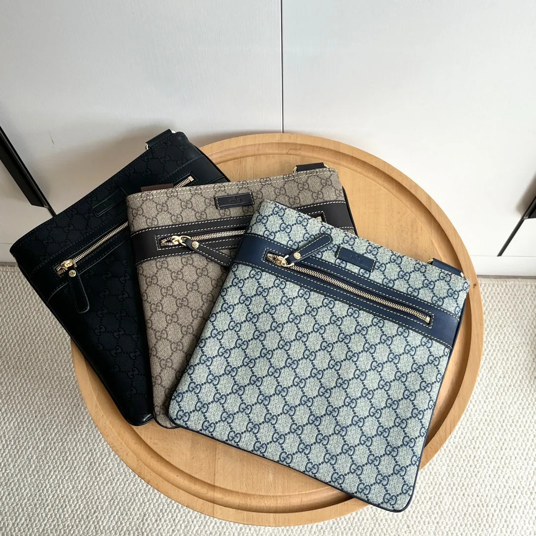 3 Color - Sophisticated Patent Monogram Zippered Crossbody