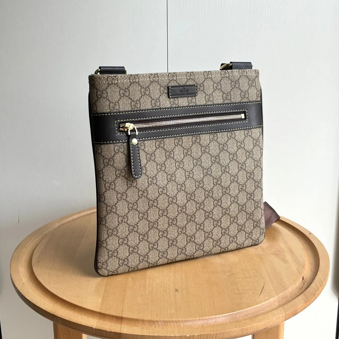 3 Color - Sophisticated Patent Monogram Zippered Crossbody