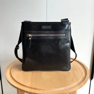 3 Color - Sophisticated Patent Monogram Zippered Crossbody