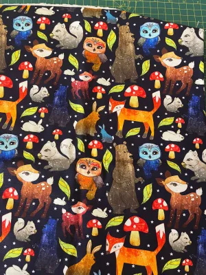 50cm Midnight Forest Cotton Canvas