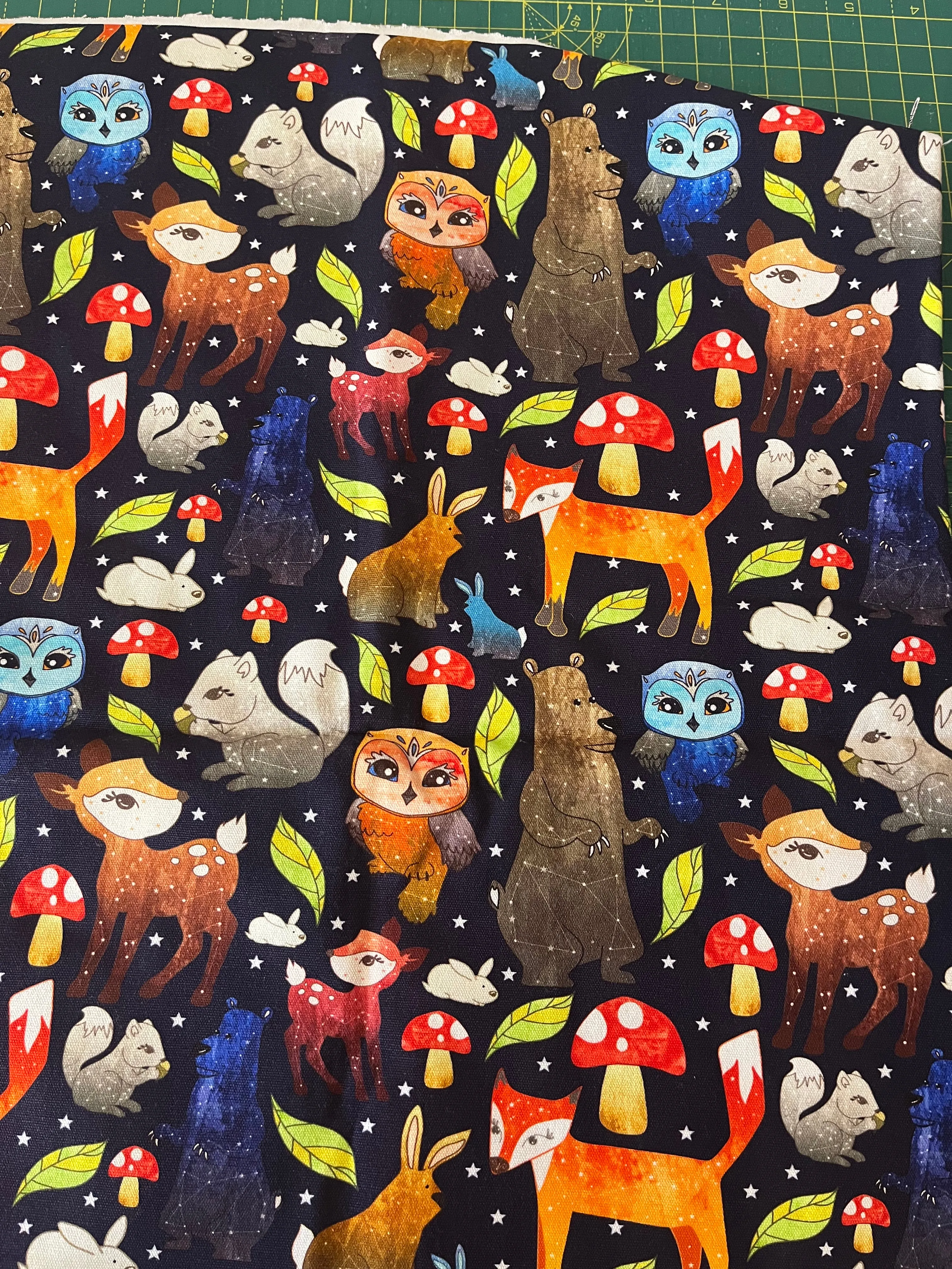 50cm Midnight Forest Cotton Canvas