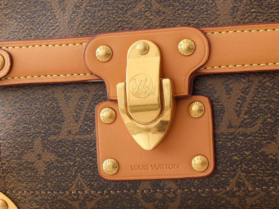 6 Color Monogram Print Trunk Crossbody Bag