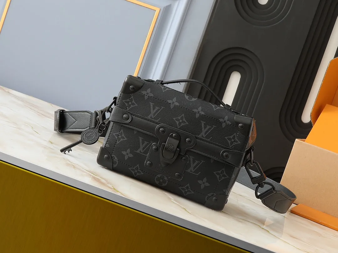 6 Color Monogram Print Trunk Crossbody Bag