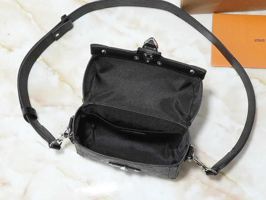 6 Color Monogram Print Trunk Crossbody Bag