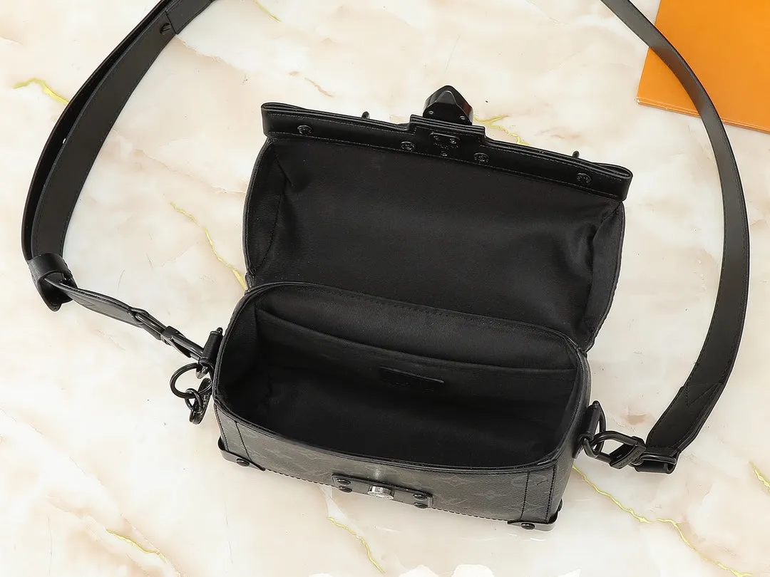 6 Color Monogram Print Trunk Crossbody Bag