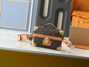 6 Color Monogram Print Trunk Crossbody Bag