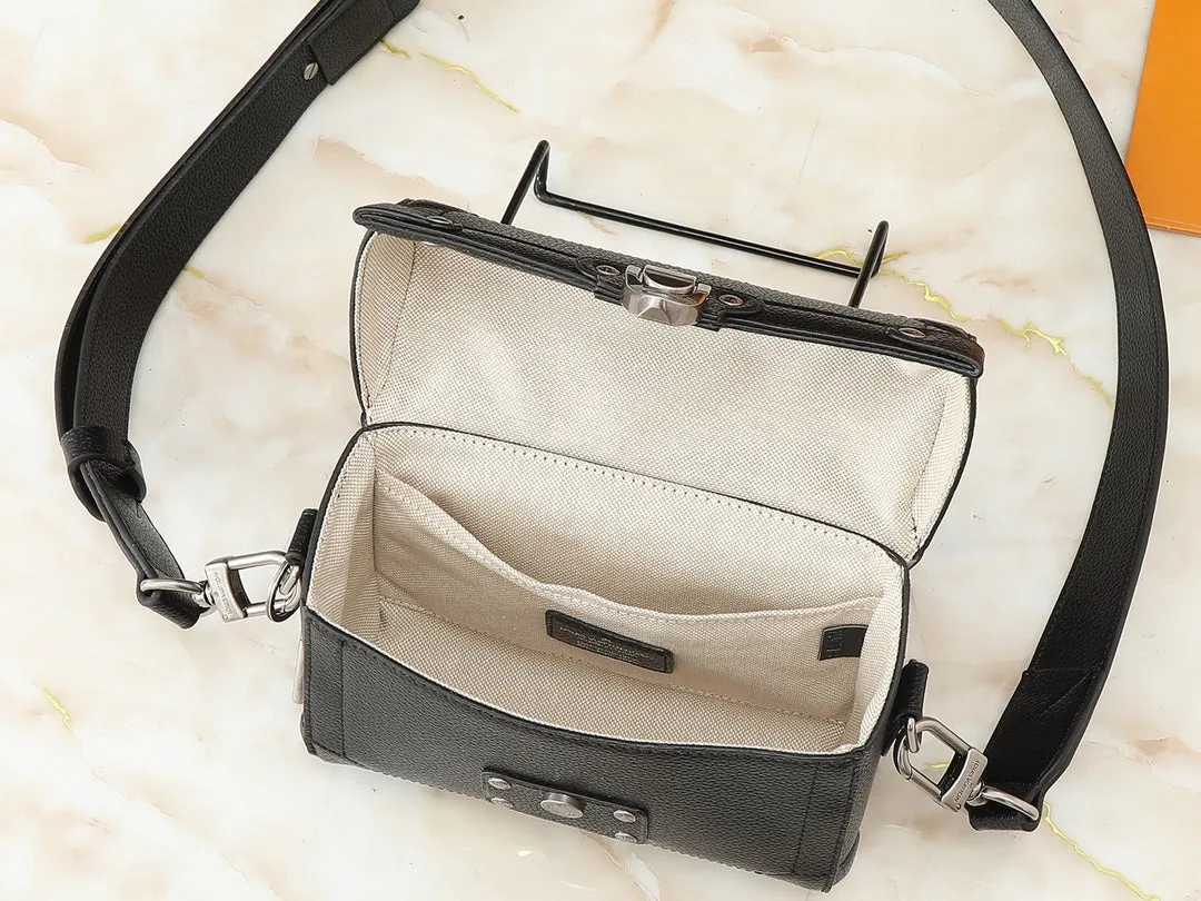 6 Color Monogram Print Trunk Crossbody Bag