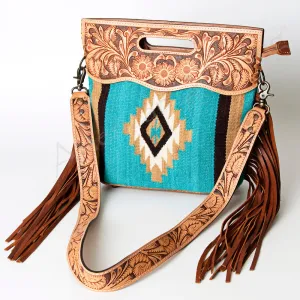 American Darling ADBG248 Clutch Hand Tooled Saddle Blanket Genuine Leather Women Bag Western Handbag Purse