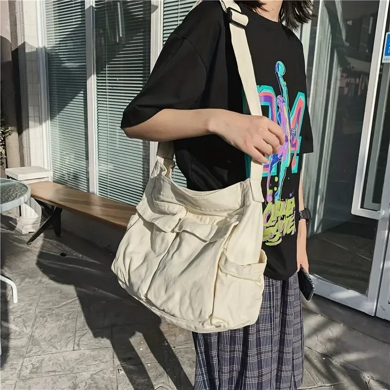 Ave | School Shoulder Bag with Flap Pocket