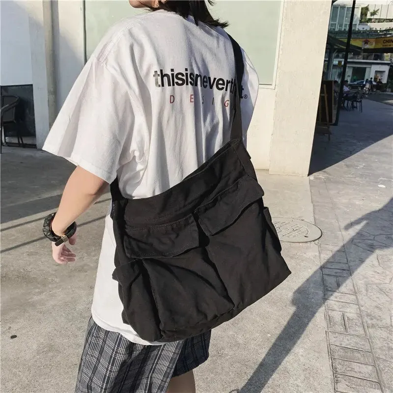 Ave | School Shoulder Bag with Flap Pocket