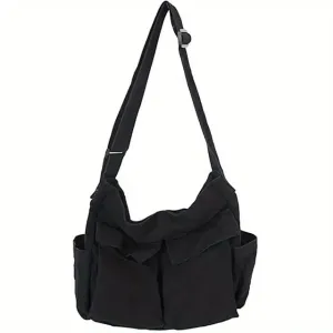 Ave | School Shoulder Bag with Flap Pocket