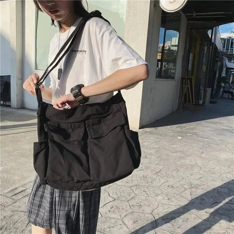 Ave | School Shoulder Bag with Flap Pocket