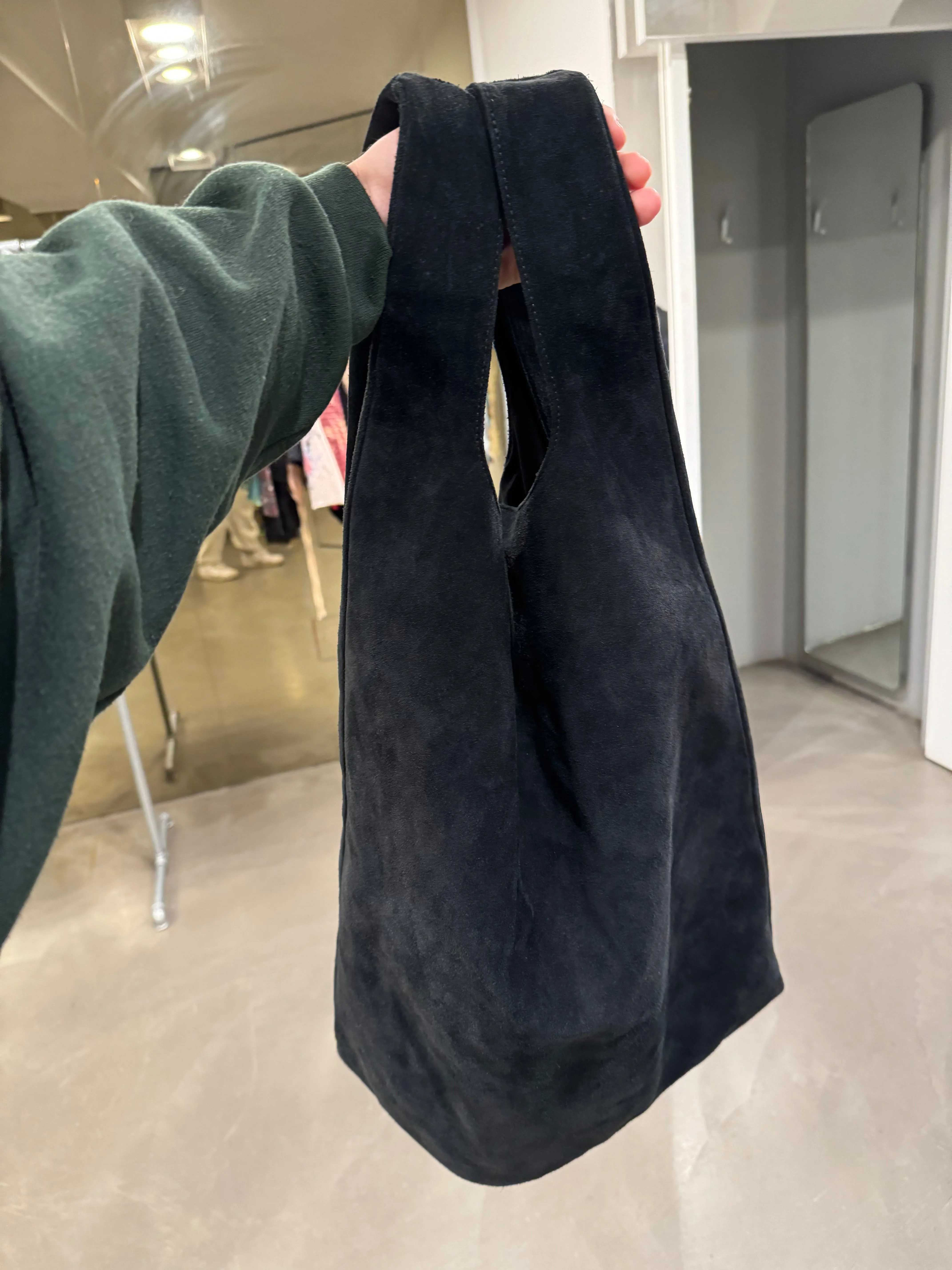 A/W2012 Maison Margiela suede leather bag