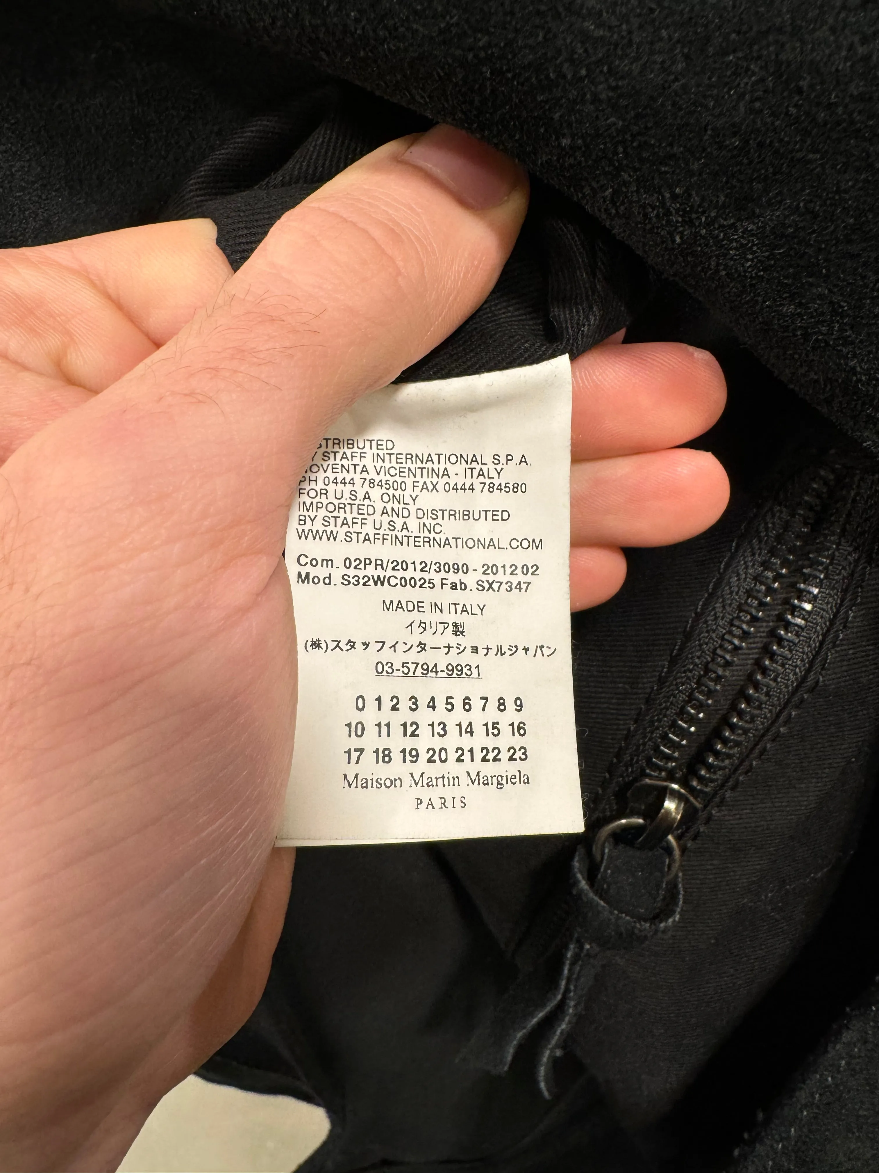 A/W2012 Maison Margiela suede leather bag