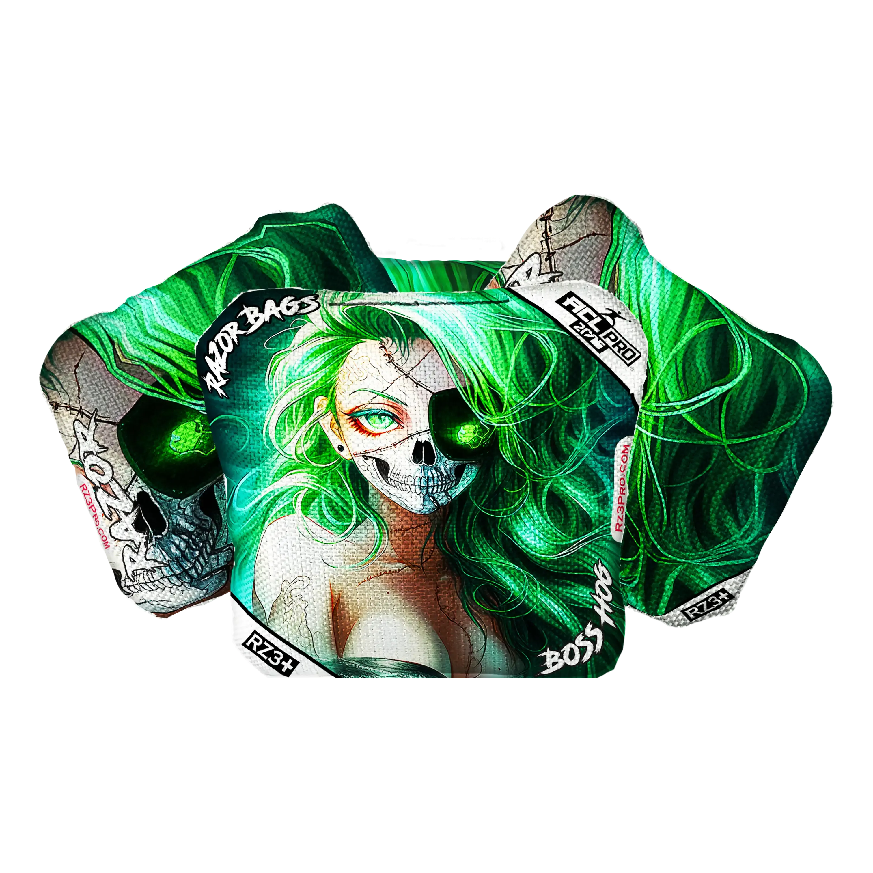 Boss Hog | Skeleton Face | ACL PRO Razor Cornhole Bags