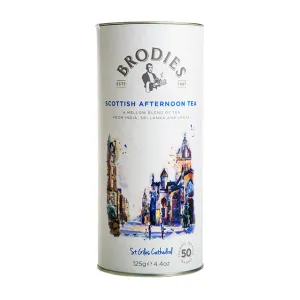 Brodie's Scottish Afternoon Tea Drum 50 Tea Bags