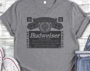 Budweiser Beer Logo Inspired Unofficial Can Tumbler Wrap SVG PNG EPS AI Digital Cut Files Editable Printable