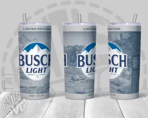 Busch Light Latte Beer Inspired Unofficial Logo Can Wrap Limited Edition Great to wrap around tumblers PNG File Printable