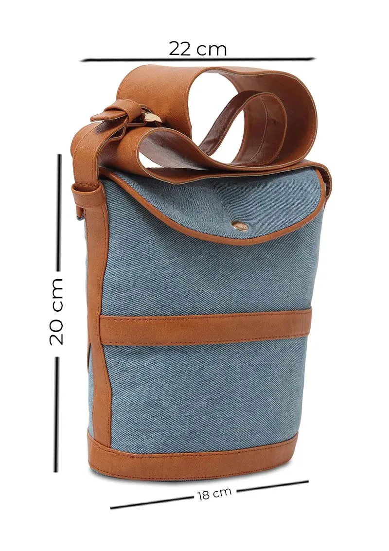 CADE BROWN DENIM BAG