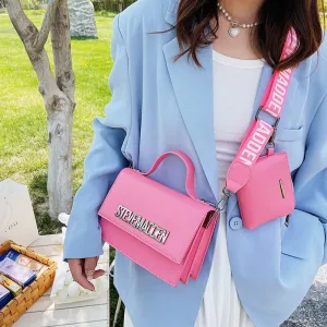 Casual Women's Popular Fashion Letter Shaping Crossbody Bags