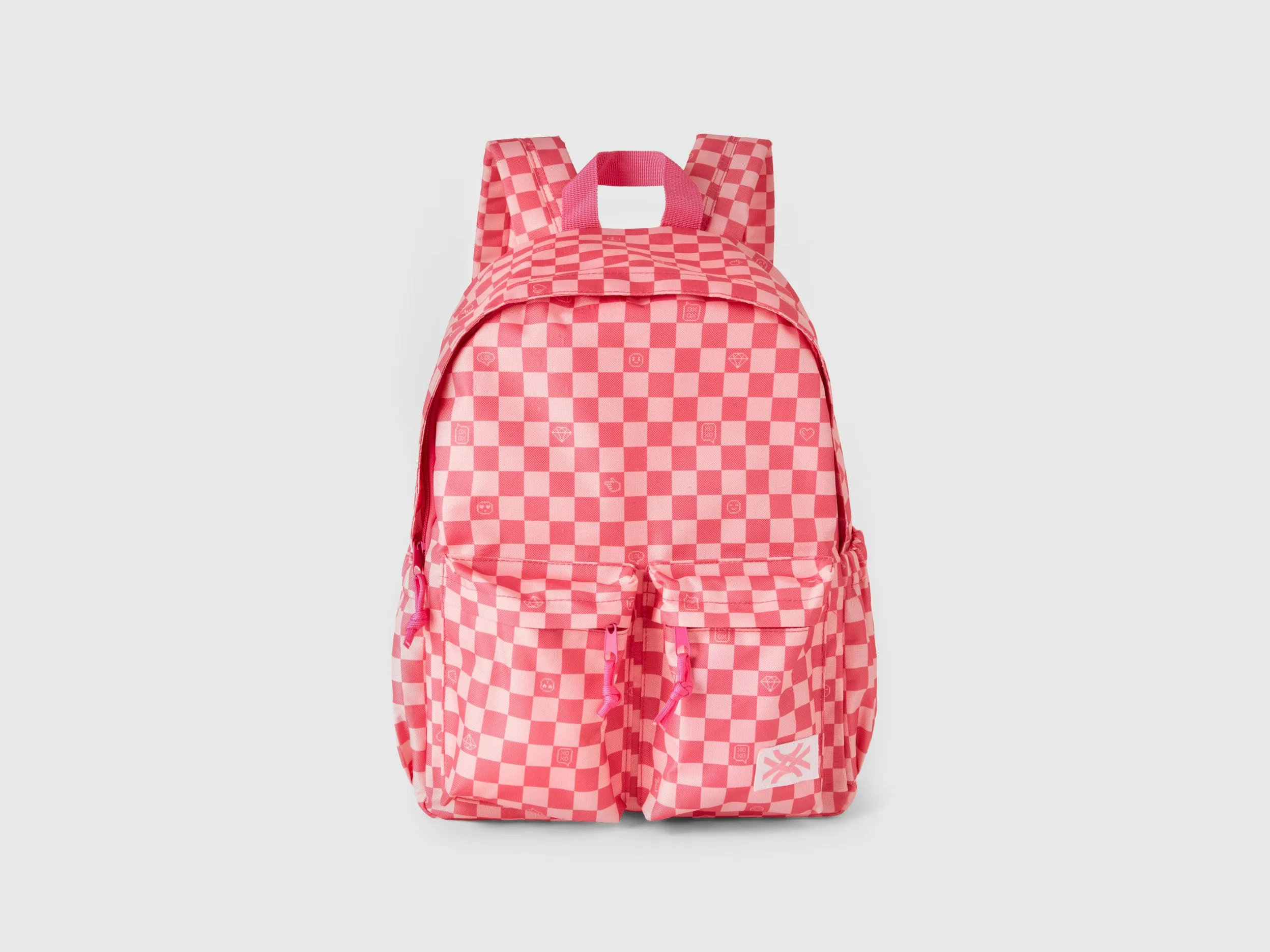 Checkered Print Backpack