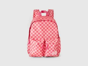 Checkered Print Backpack