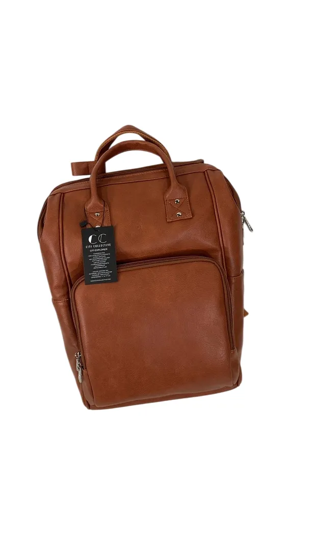 Citi Collective Explorer Diaper Bag Backpack, Vintage Tan