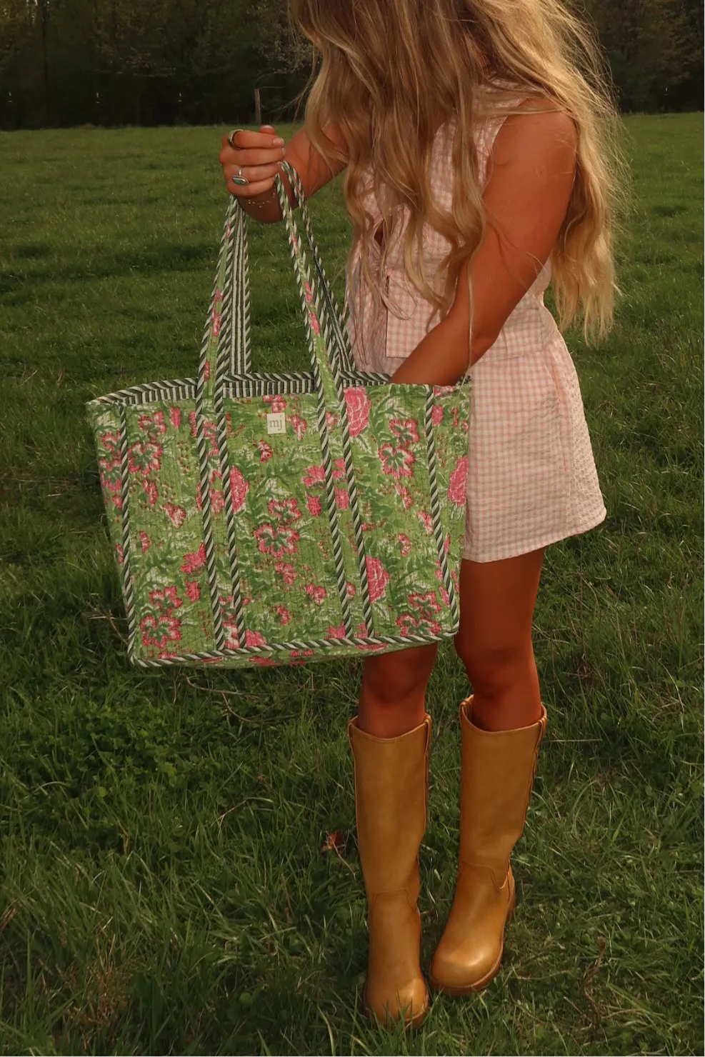 Clara Quilted Tote Bag