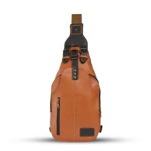 Classic Leather Sling Bag For Men