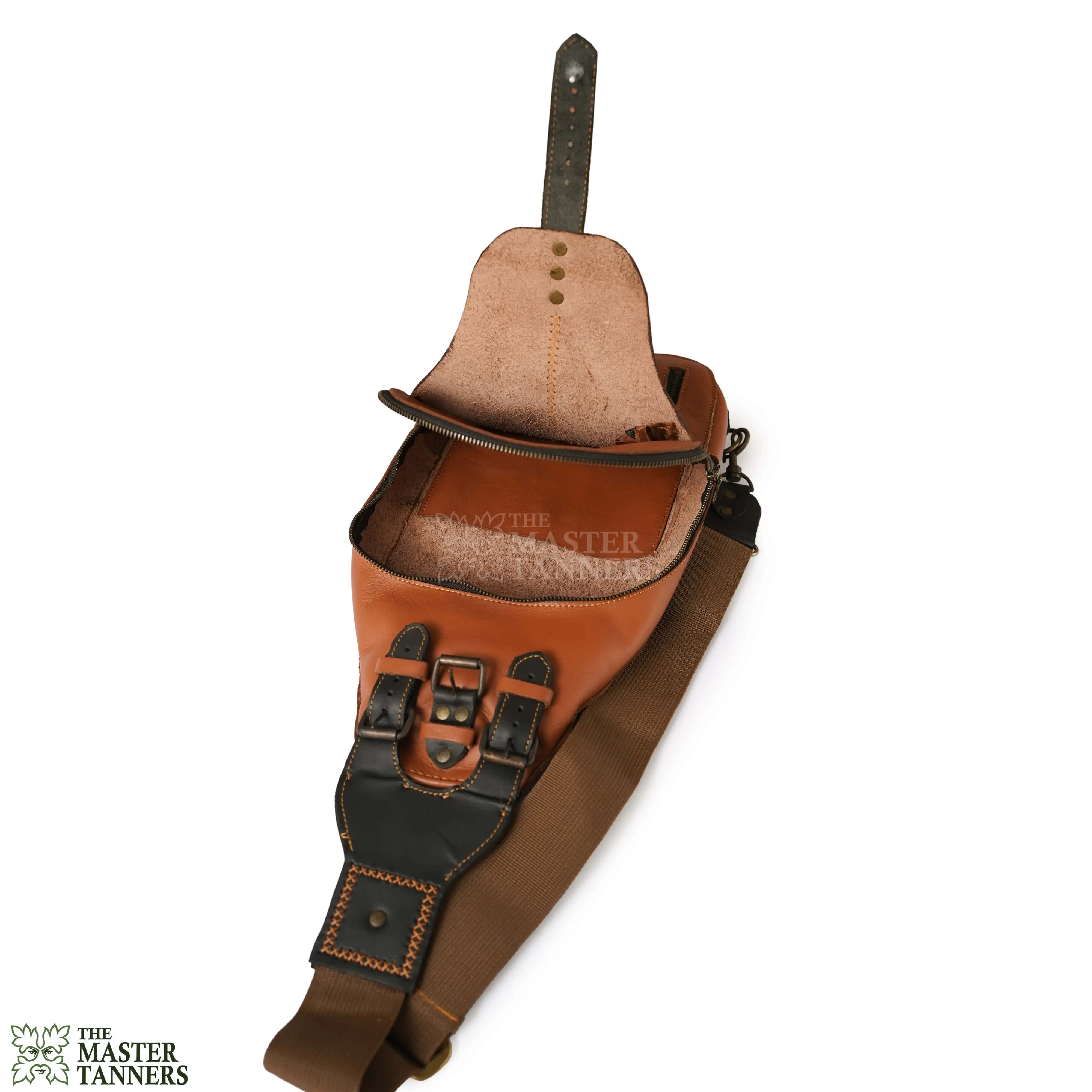 Classic Leather Sling Bag For Men