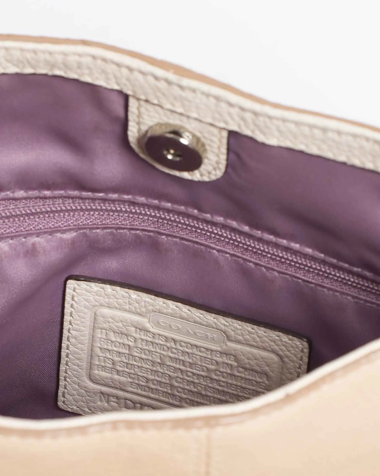Coach Beige Crossbody Bag