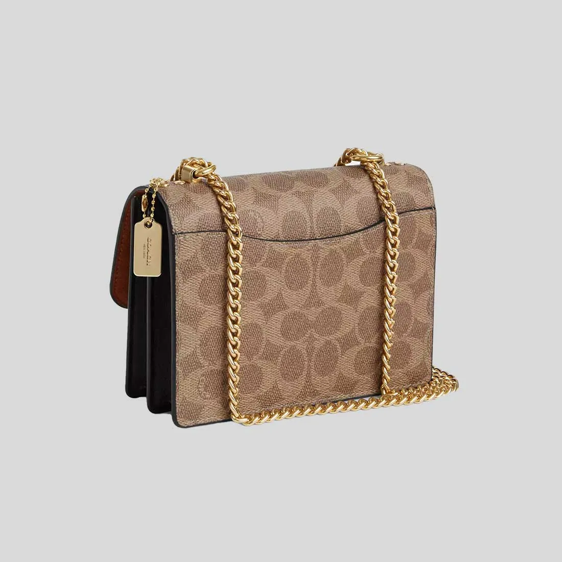 COACH Mini Klare Crossbody Bag In Signature Canvas Tan/Black RB-CW206