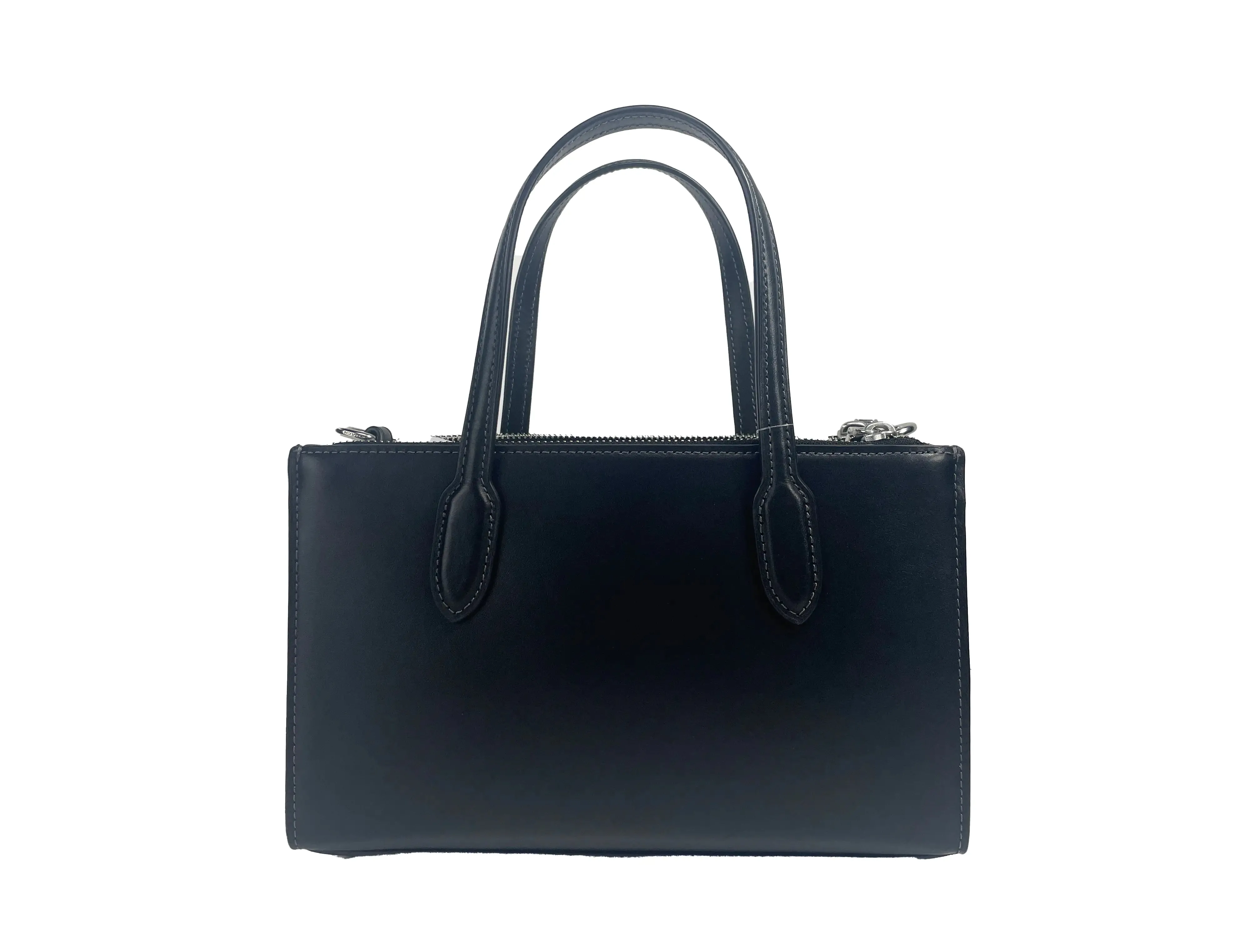 Coach Nina Small Crossbody Bag Purse in Black Leather with Adjustable Strap and Zip Closure