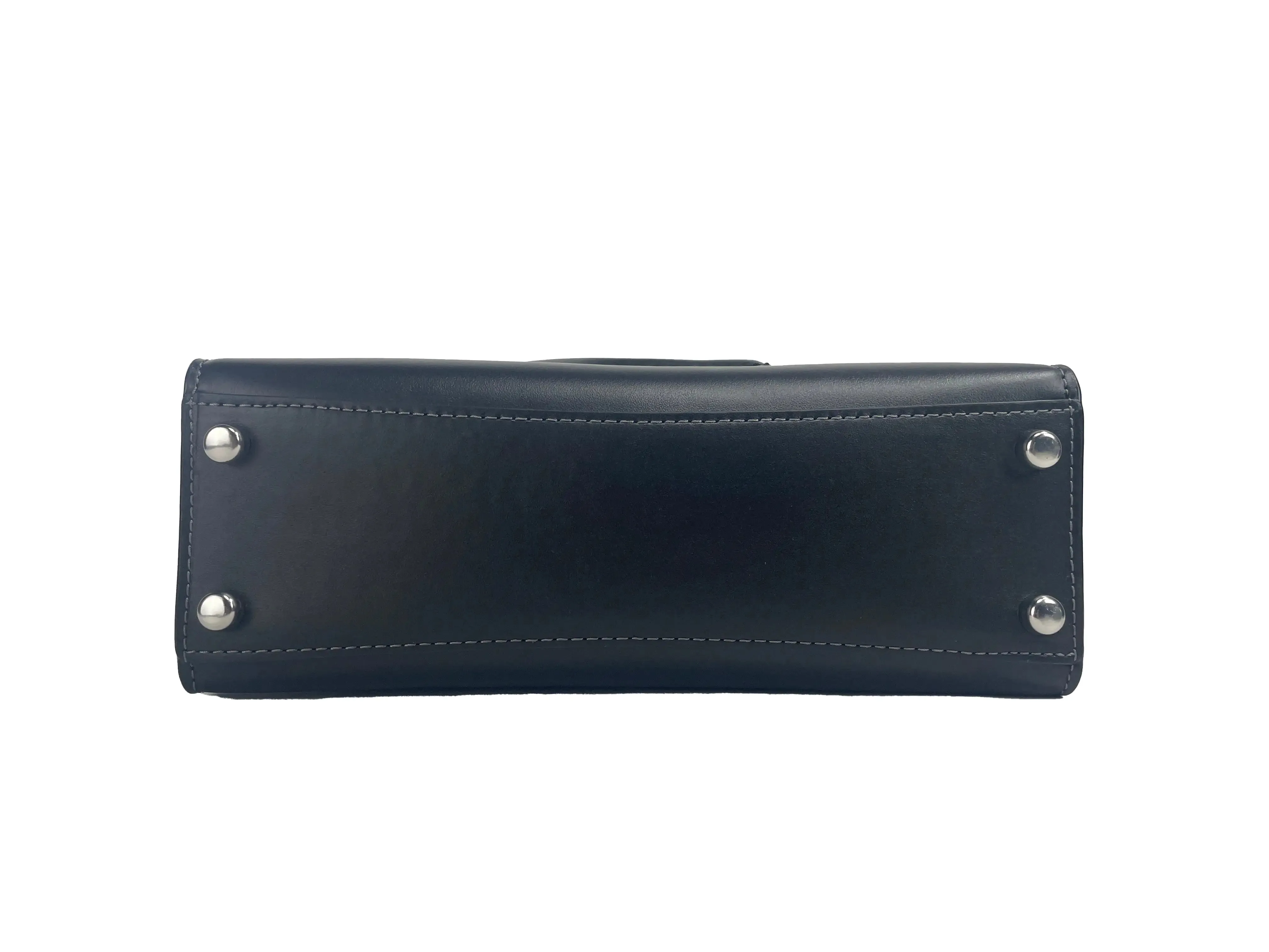 Coach Nina Small Crossbody Bag Purse in Black Leather with Adjustable Strap and Zip Closure