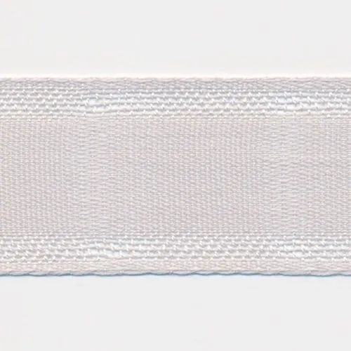 Cotton Gauze Ribbon #48 Silver