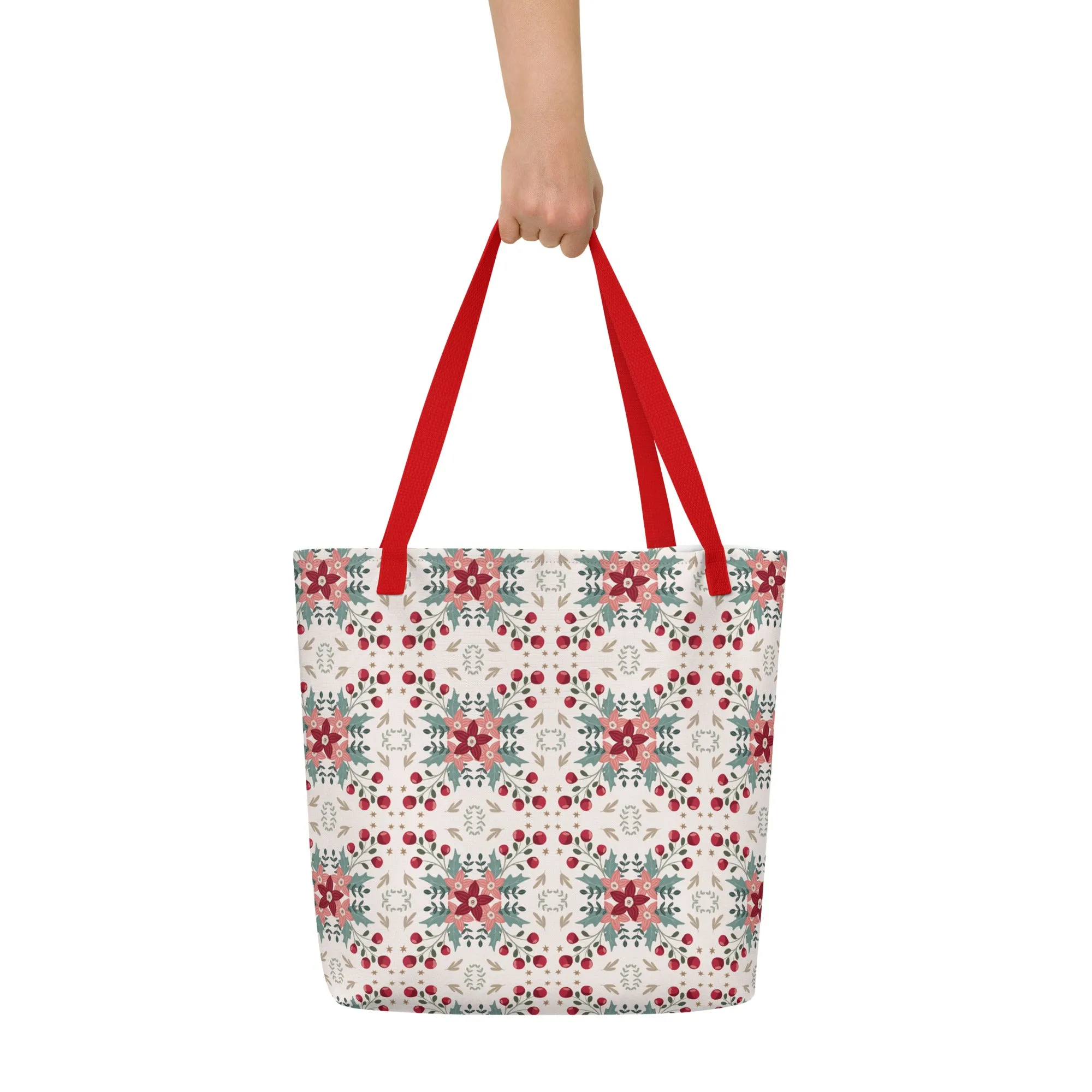 Cozy Christmas Large Tote Bag