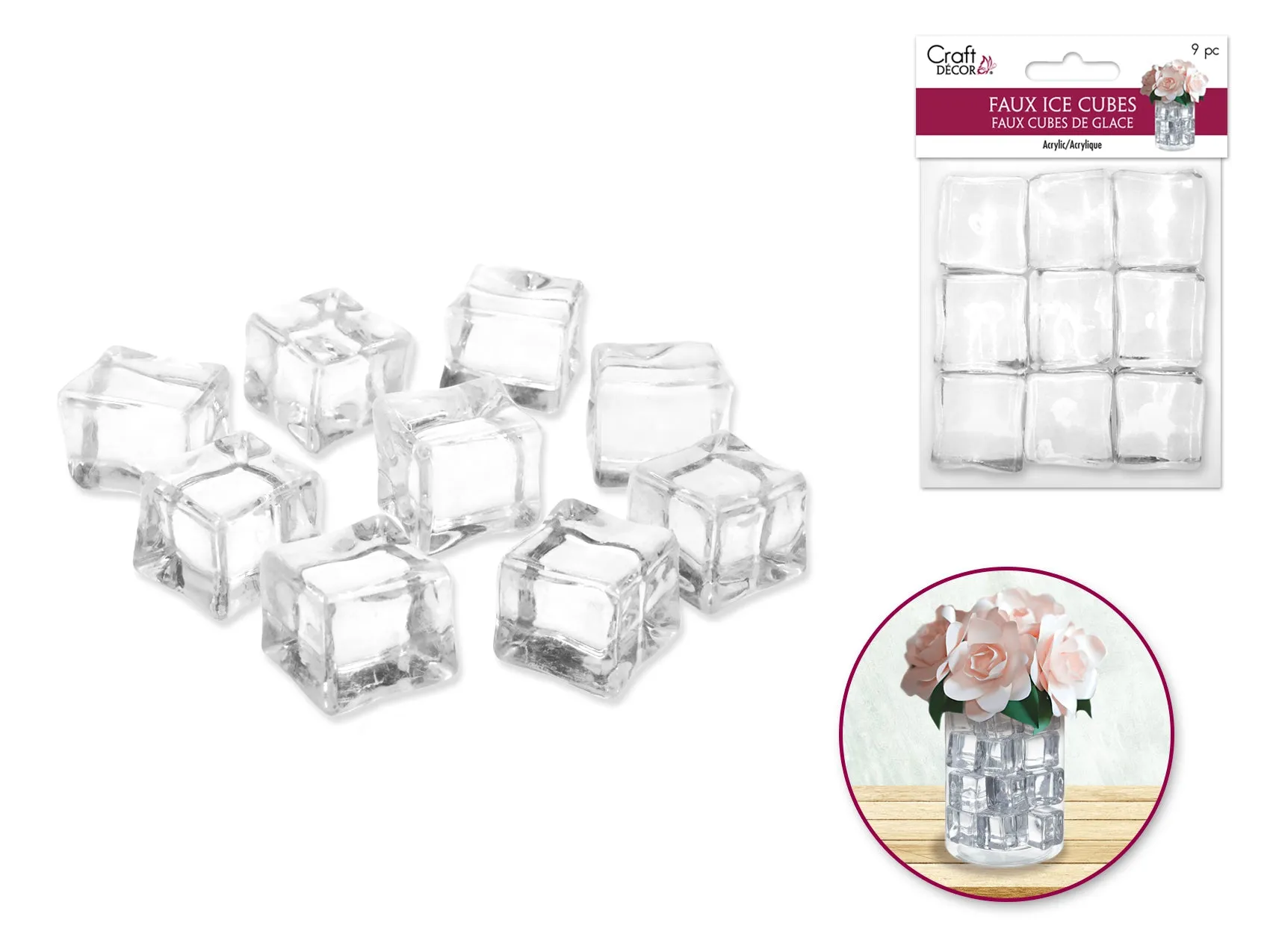 Craft Décor: Med Faux Acrylic Ice Cubes
