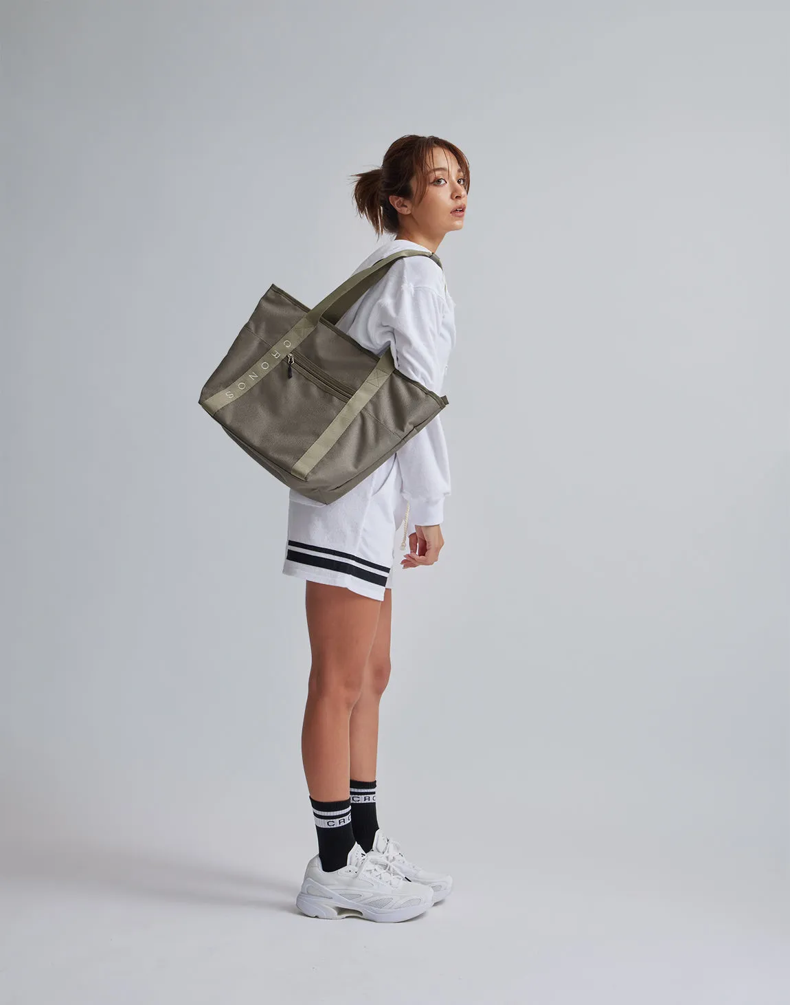 CRONOS WOMEN MULTI TOTE BAG【KHAKI】
